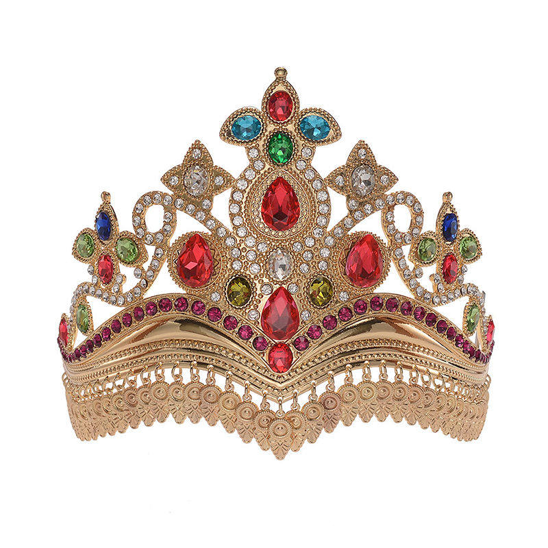 泰国民族造型发饰皇冠舞蹈头饰舞台歌剧表演民族节日波西米亚风