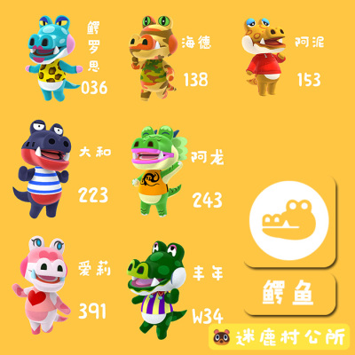 动物之森Amiibo卡片鳄鱼岛民  Animal Crossing Card Alligators