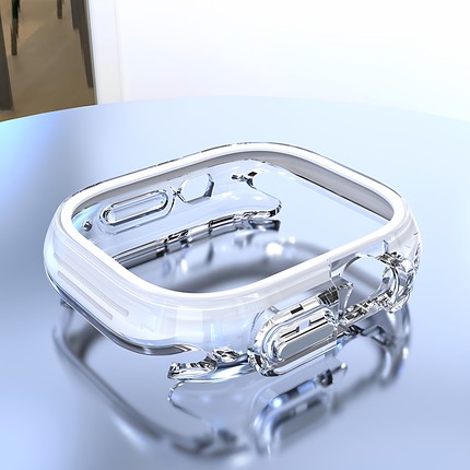 适用苹果手表ultra多巴胺糖果保护壳iwatch10se56789边框11透明软