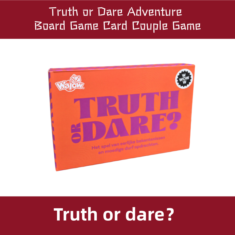 英文版 Truth or dare 真心话大冒险桌游卡牌情侣游戏 cards game