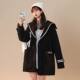精品 男女同款 新款 上市 2026春季 港风潮流锁棉中长款 呢料大衣