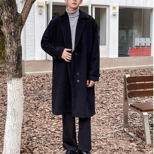 上市 2025冬装 青少年韩版 百搭长款 新款 潮流时尚 毛呢大衣 精品