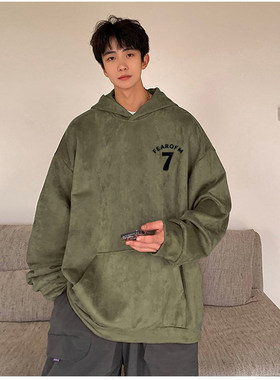 【精品清仓】新款上市，加绒加厚，仿麂皮绒，只剩L，XL，2XL清了