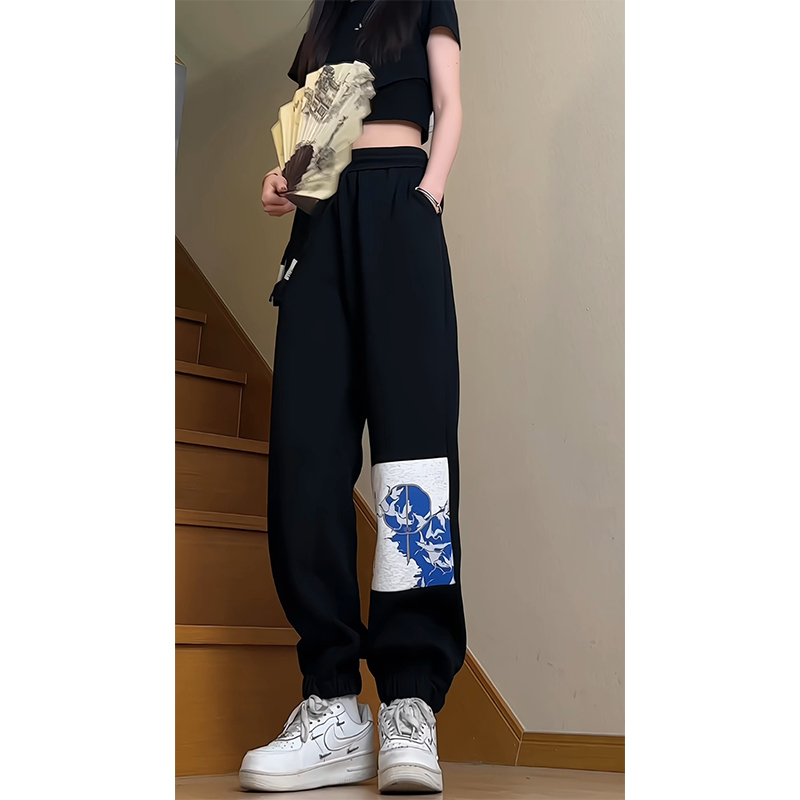 【精品】新款上市◆2025春秋男女同款国风个性印花国风图案休闲裤