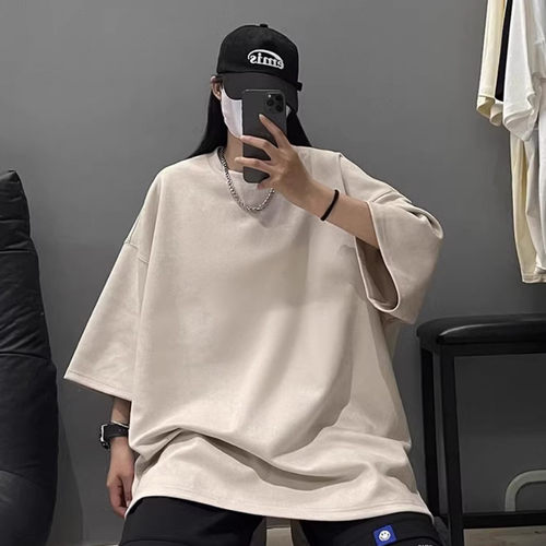 【精品清仓】~仿麂皮绒T恤，只剩M，L，2XL，清了，清了~