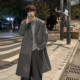 上市 新款 2026春季 青少年韩版 百搭锁棉过膝毛呢大衣 时尚 精品
