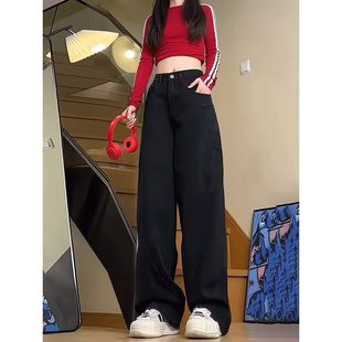 精品 美式 新款 2025春秋男女款 高街复古设计感弯刀牛仔裤 上市