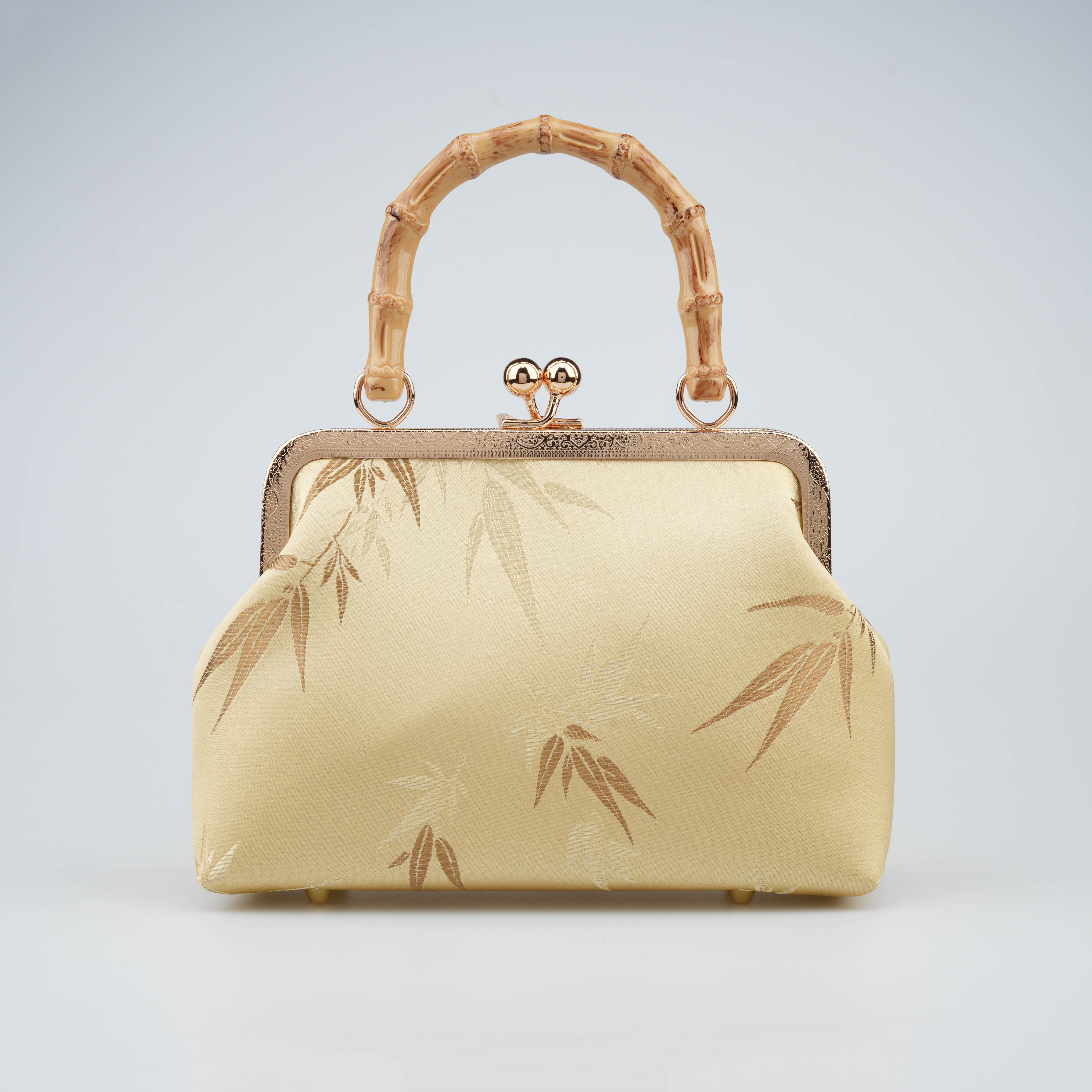 玫瑰密码中国风竹节手提包女优雅大气斜挎两用精致包