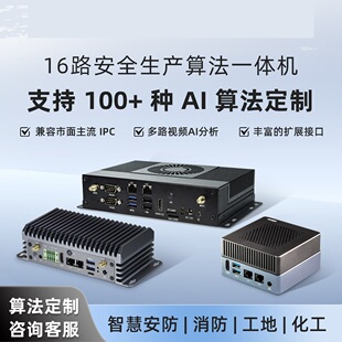 智能算法一体机16路视频接入AI边缘计算盒子算能 BM1684X