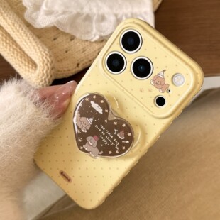 奶黄包小狗适用iphone17promax苹果17手机壳15创意支架14软13防摔