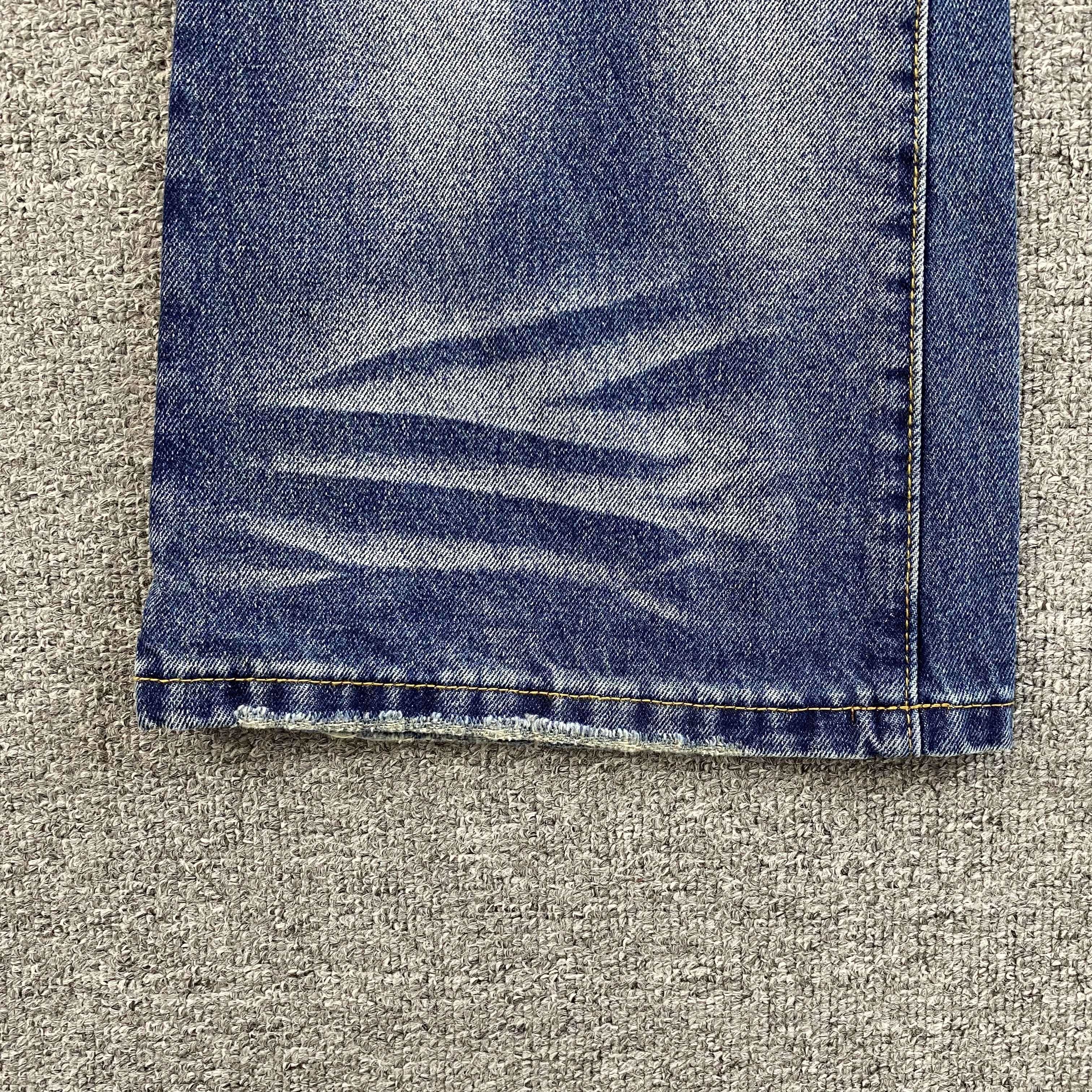 Trendy Fashion Wash Water Minimalist Loose Flared Pants Denim pants