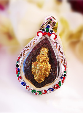 唐唐泰国 龙婆蝉南黑金双色Phra Phrom四面 吊坠