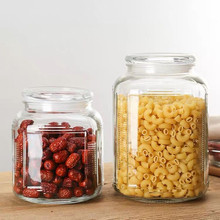 密封罐加厚玻璃储物零食糖果罐无铅药材家用通透大口径食品级带盖