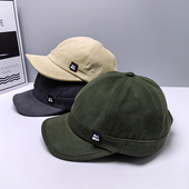 日系短檐棒球帽男小沿帽街头嘻哈鸭舌帽女潮软顶秋季 舒适马术帽子