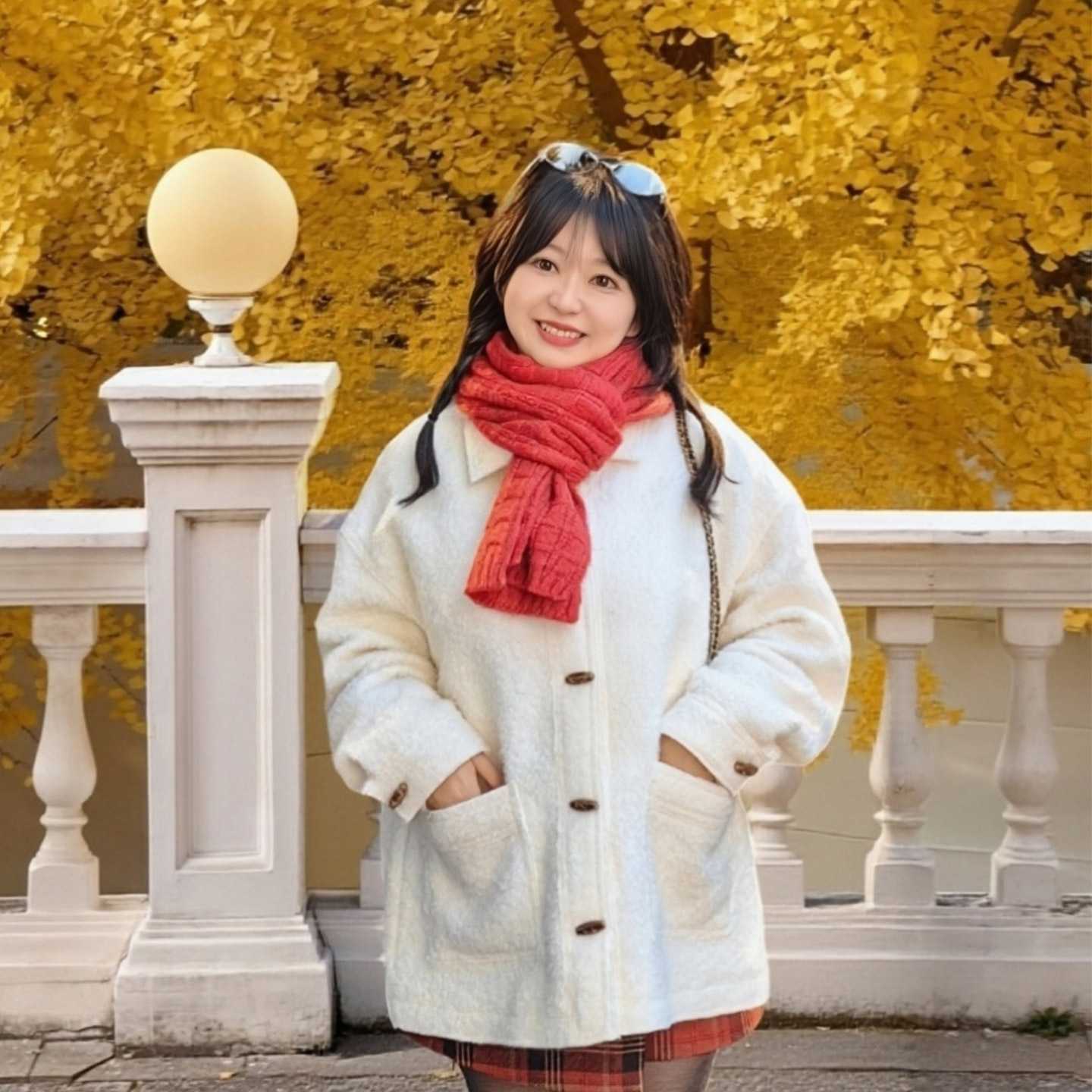 白色呢大衣8807-K185-P288,女装毛呢外套,2C288