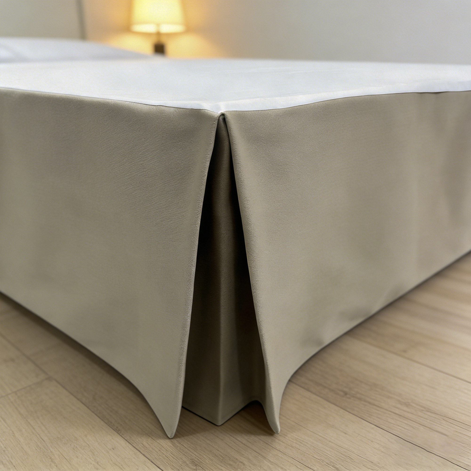 可定制尺寸 高档涤棉帆布防滑床裙 宾馆酒店专用床裙 工厂直营店