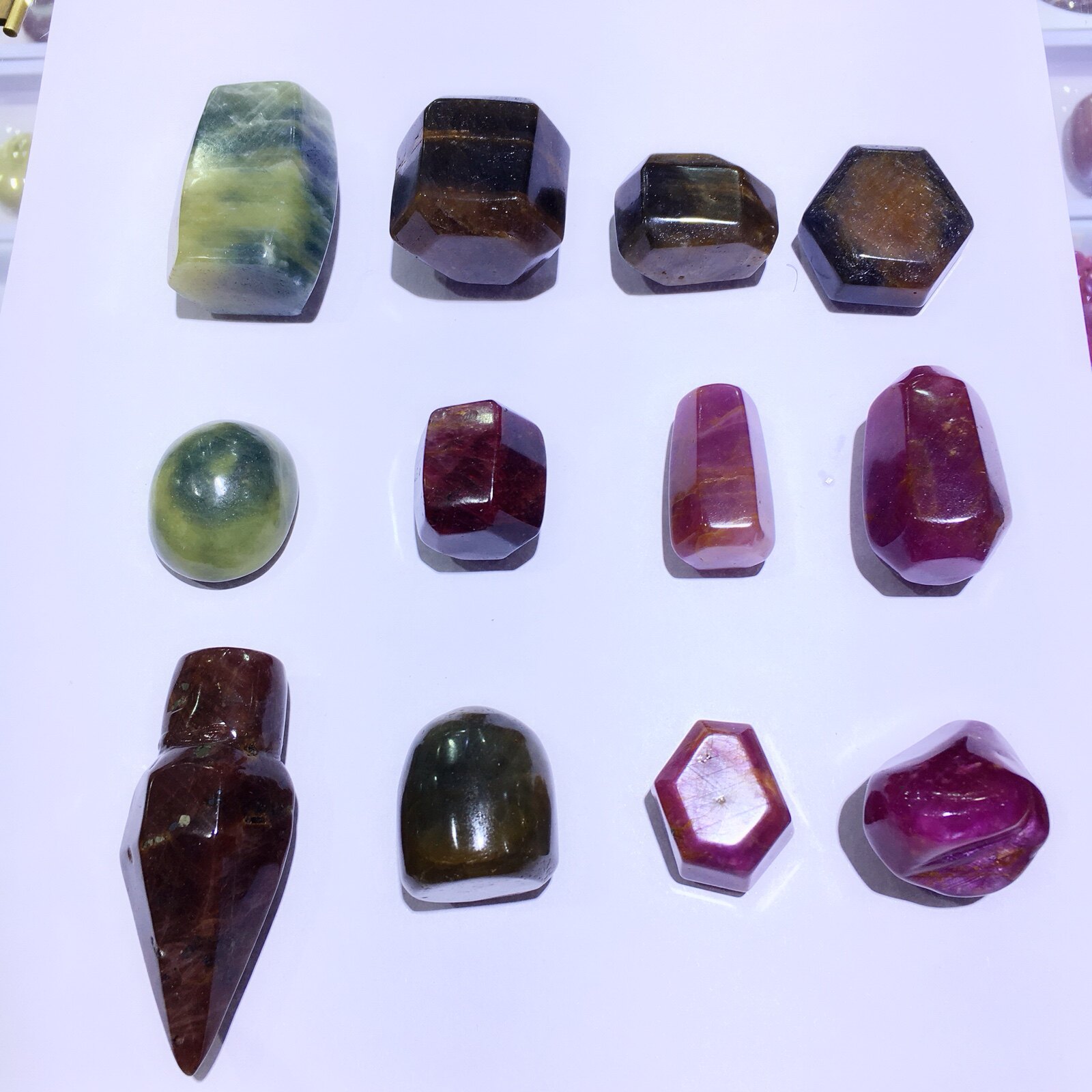 非洲矿区红宝石原料原石加工抛光料六柱体随形正品新品上架现货