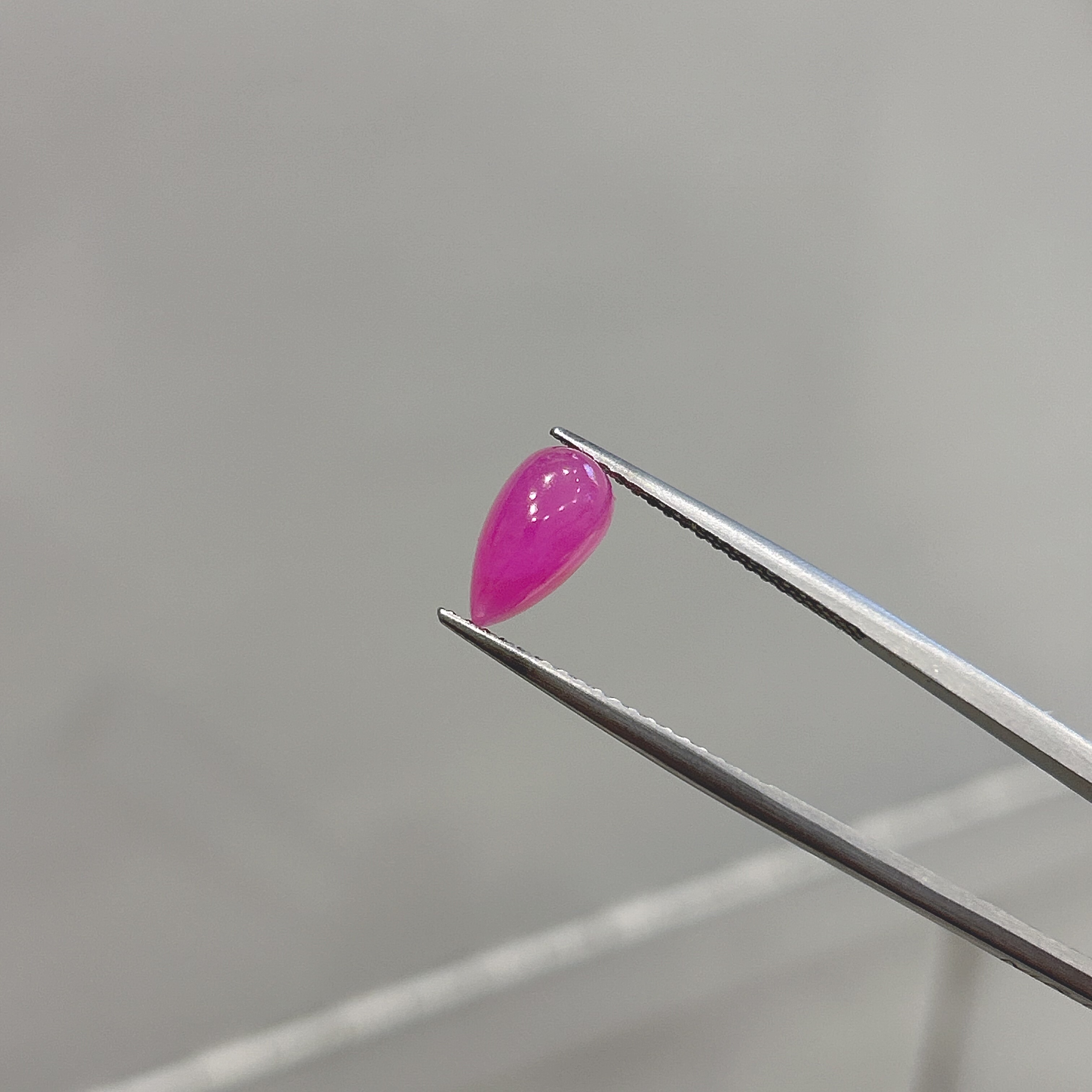 天然无烧蓝宝石裸石戒面爱心形玻璃体颜色正火彩好晶体干净保真