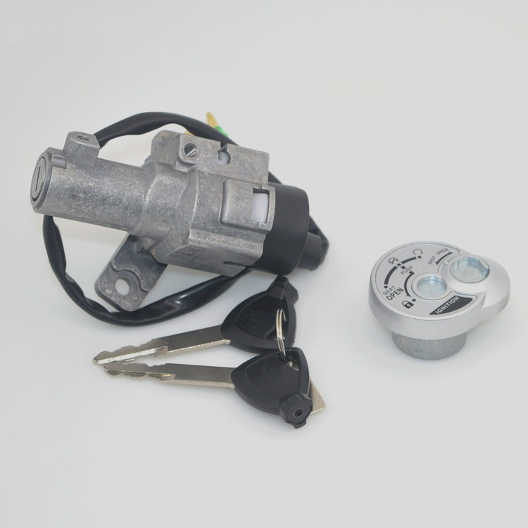 适用雅马哈踏板车JYM125T-A--2-3旭鹰巡鹰AS新福喜电门锁钥匙头