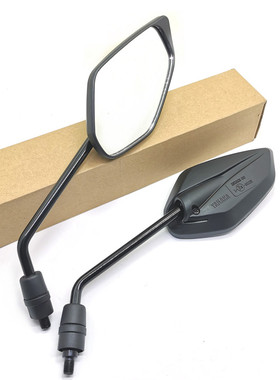 适用雅马哈踏板车反光镜JYM125T-A-2-3旭鹰AS福喜巡鹰福颖后视镜