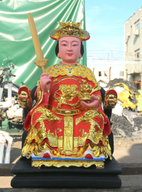 树脂彩绘王母娘娘泰山奶奶佛像