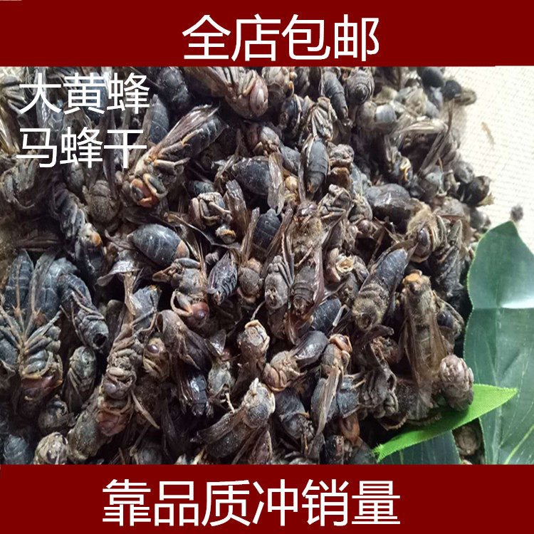 中药材马蜂干500克包邮 泡酒大黄蜂马蜂葫芦蜂 新货另有蝗虫干