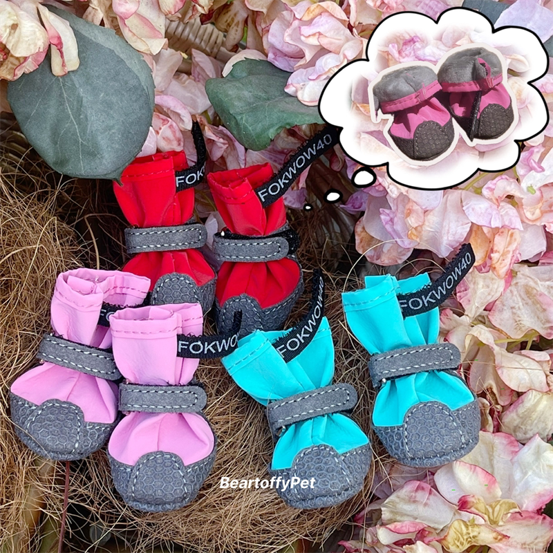 Beartoffy宠物鞋子猫狗室内防滑秋冬加绒好穿不掉保暖轻便软底鞋