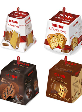 意大利进口圣诞蛋糕Maina panettone 迈纳潘尼东尼传统节日面包