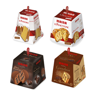 意大利进口圣诞蛋糕Maina panettone 迈纳潘尼东尼传统节日面包