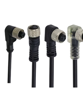 传感器连接线XS2F-M12PVC4S/4A2M/ XS3F-M8PVC4A/ 3S/3A2M 5M 10M