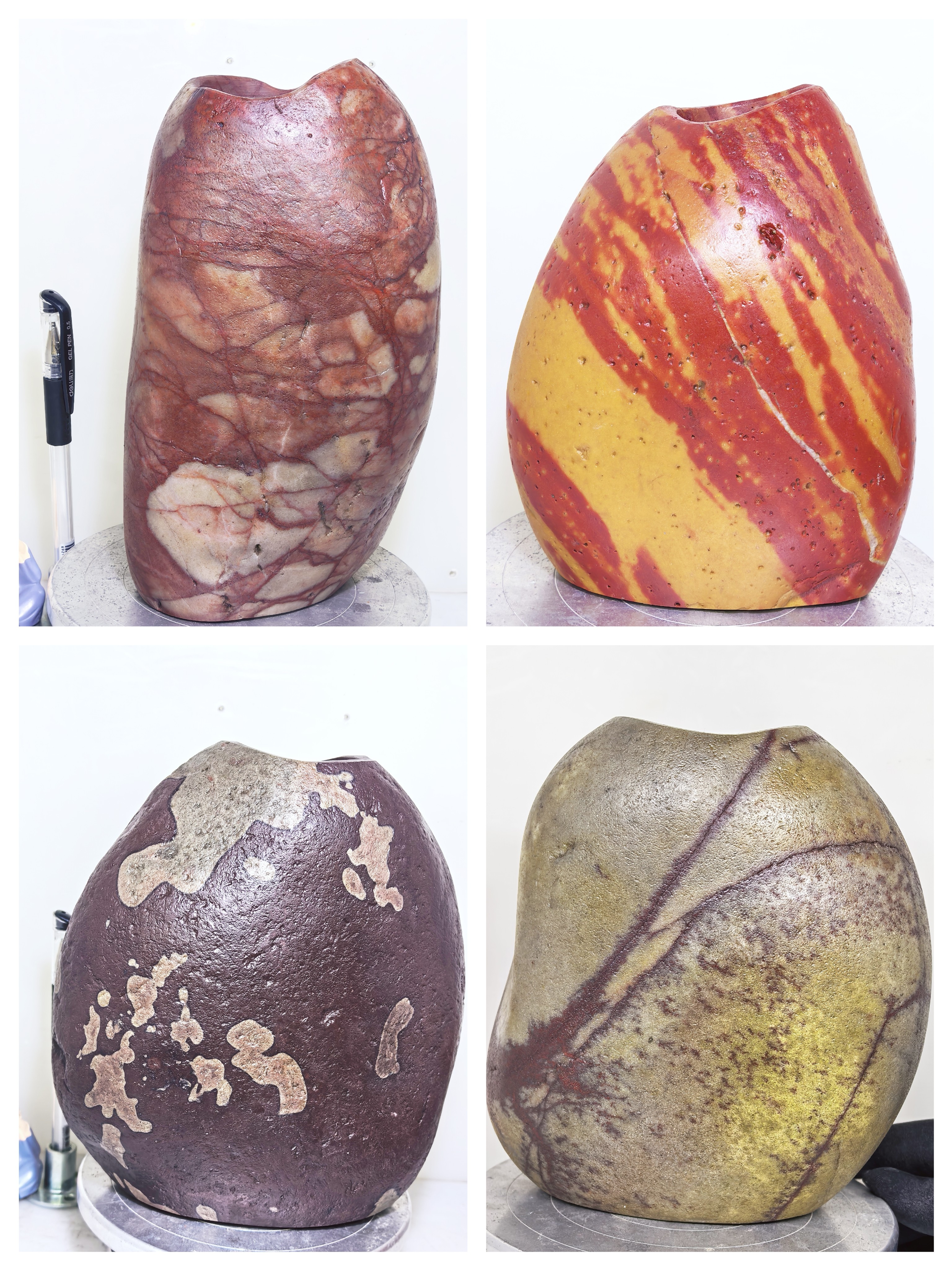 天然石头异形插花水培笔筒桌面装饰艺术不规则居家创意花瓶好礼物