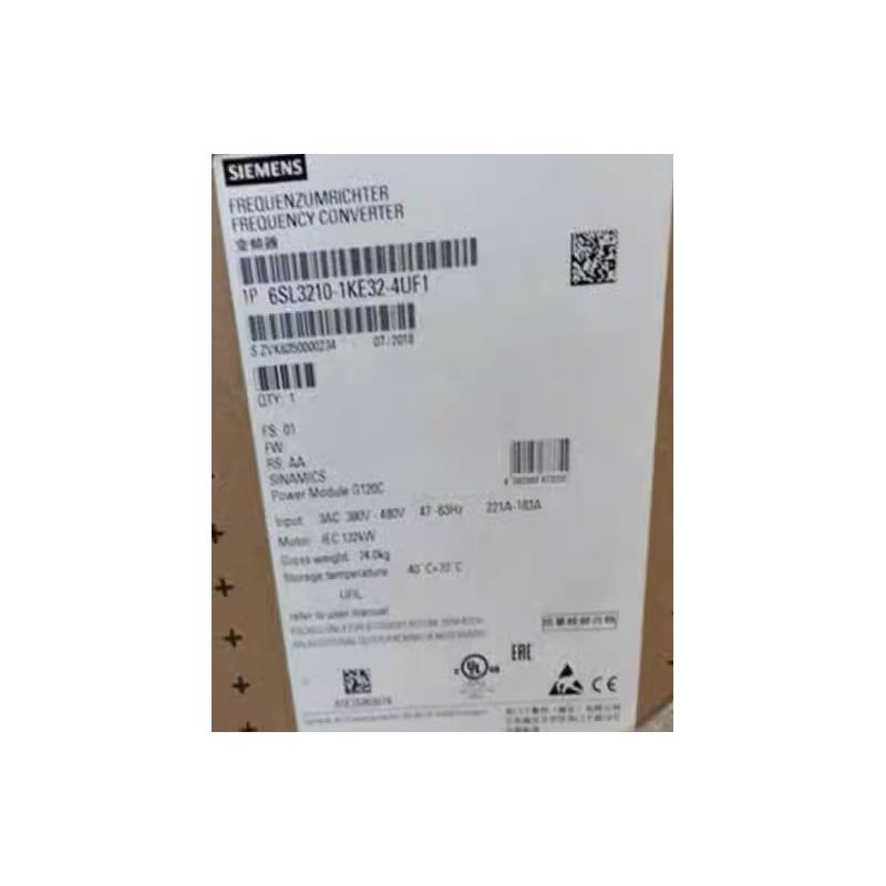 议价6SL3210-1KE32-4UF1G120C功率132KW 3AC 6SL32101KE324