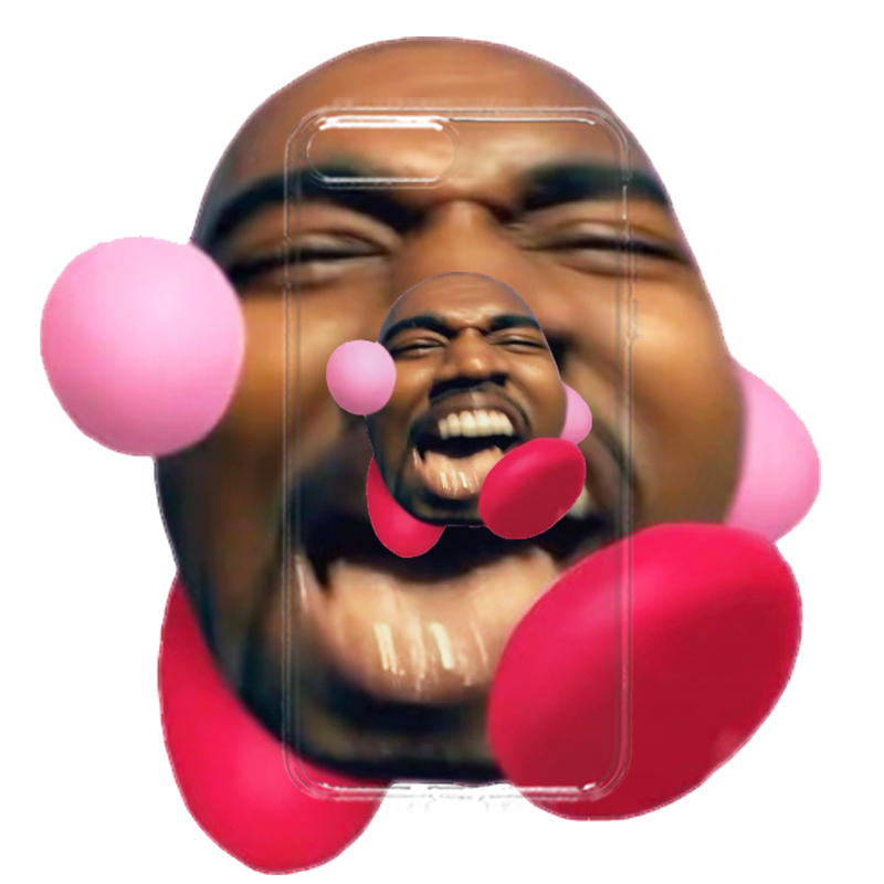 坎耶维斯特Kanye West侃爷鬼畜表情包嘻哈说唱明星周边手机壳适用iphone15promax苹果16安卓14任意13型号12