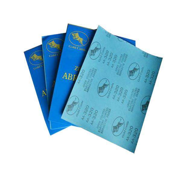 金牛牌涂层干砂/砂纸/白干砂/木工砂纸/油漆家具砂皮/120#-1000