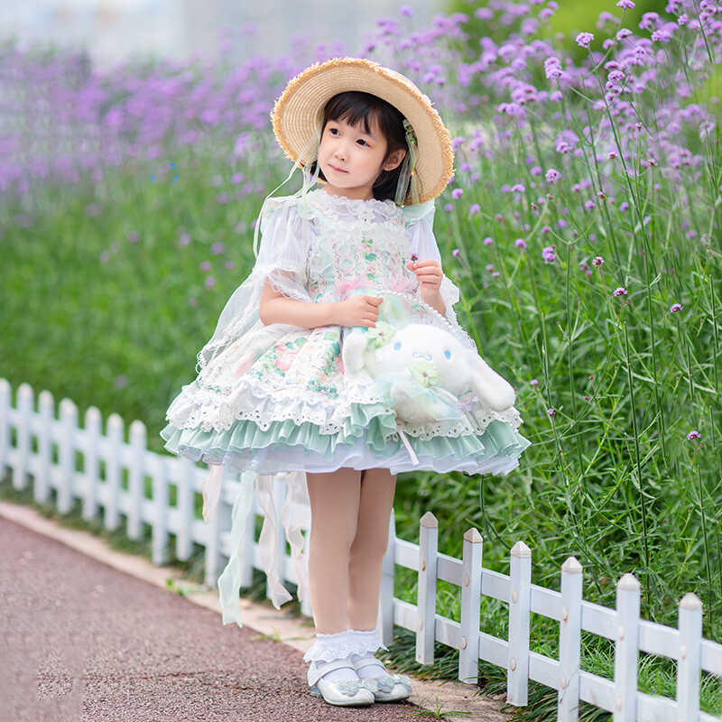 稚岁馆手作青提草莓小布偶童装lolita女童JSK连衣裙定制