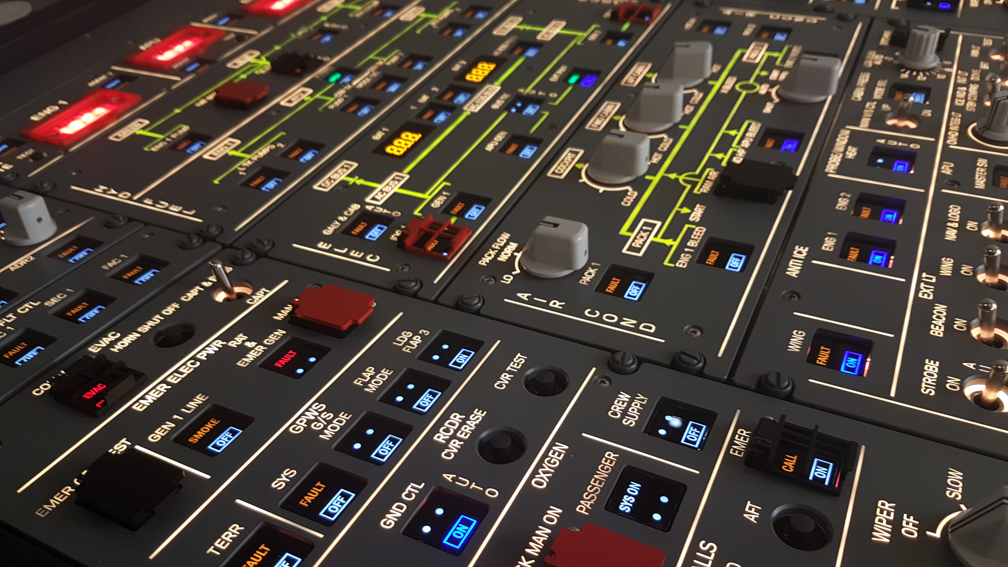 空客320 前顶板 模拟机 飞行模拟外设