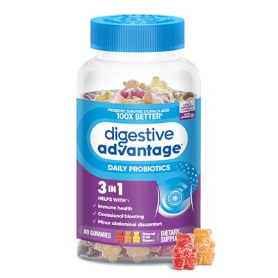 美国Digestive Advantage益生菌软糖促进消化健康水果口味维生素D