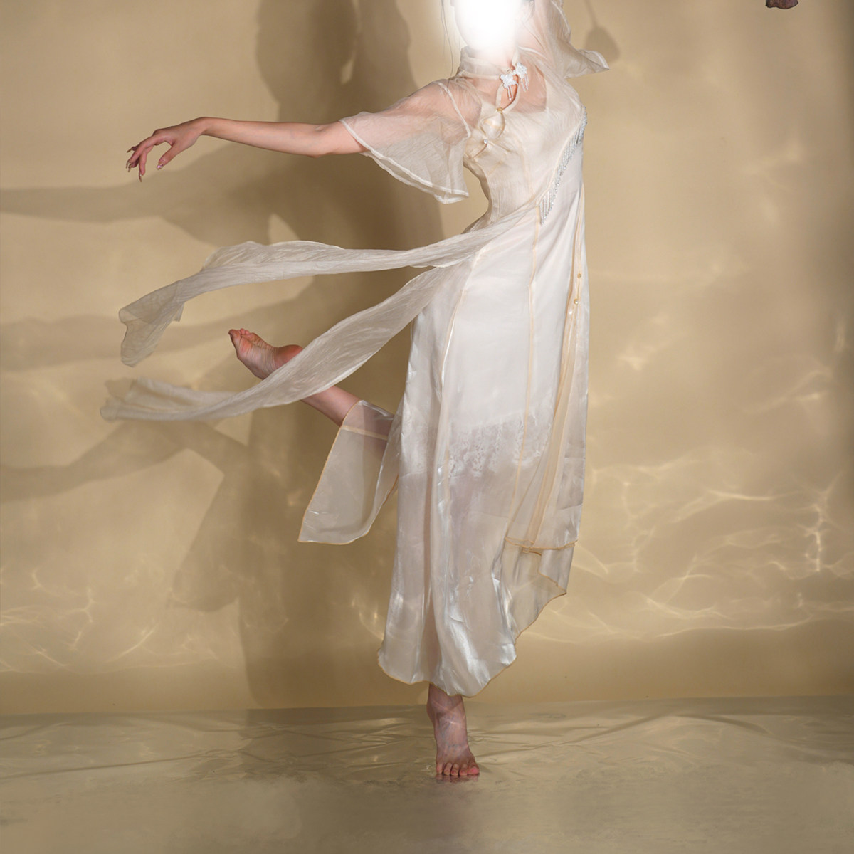 半池旗袍无艺之艺一朵大左古典舞修身气质显瘦漏腿水晶流苏反光,运动/瑜伽/健身/球迷用品,古典舞服,淘宝优惠券,粉丝福利购,淘宝优惠卷