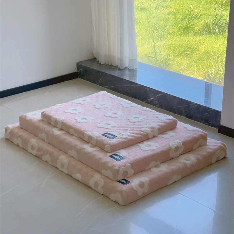 可拆洗狗垫子睡觉用海绵狗床厚实不塌陷狗窝地垫冬季保暖猫垫子