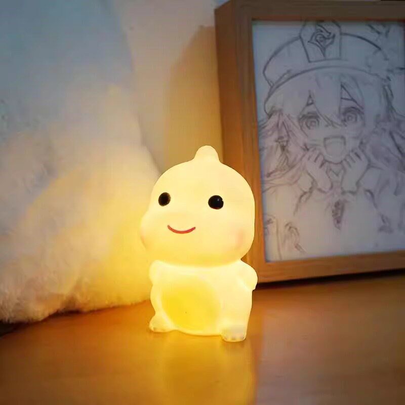 兔子硅胶小夜灯睡眠睡觉台灯儿童可爱女孩子拍拍感应暖光买一送二