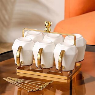 2024新款茶具套装家用高档轻奢奢华陶瓷茶杯泡茶高级感玻璃茶壶