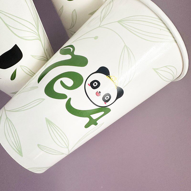 奶茶纸杯子一次性加厚奶茶店专用咖啡冷热饮杯打包外带杯商用定制