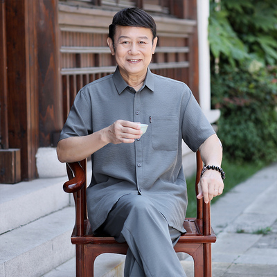 2025新款父亲节礼物实用送爸爸公公老人长辈爷爷中年中老年人衣服