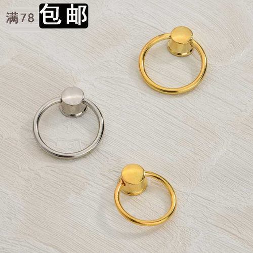 圆环拉手环形拉手单孔实心拉环