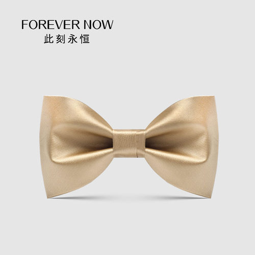 ForeverNow韩版香槟色领结