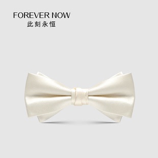 新郎伴郎结婚婚礼领结白色光面花苞正装 男士 NOW」韩版 「FOREVER