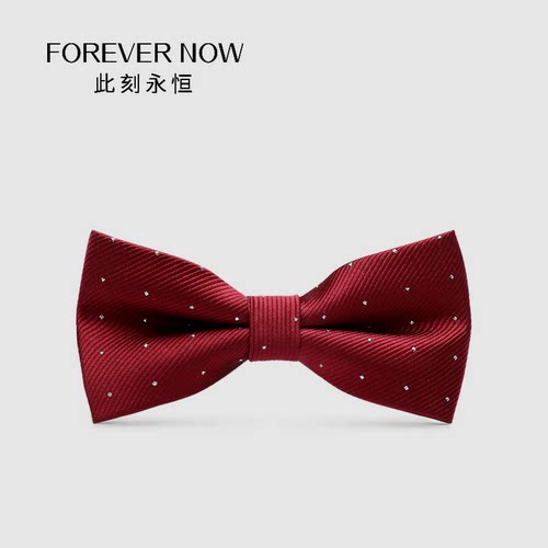 now韩系婚礼酒红银点英伦风西服