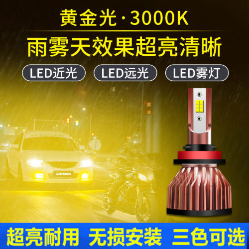 CARDEN前雾灯LED灯泡超亮防改装