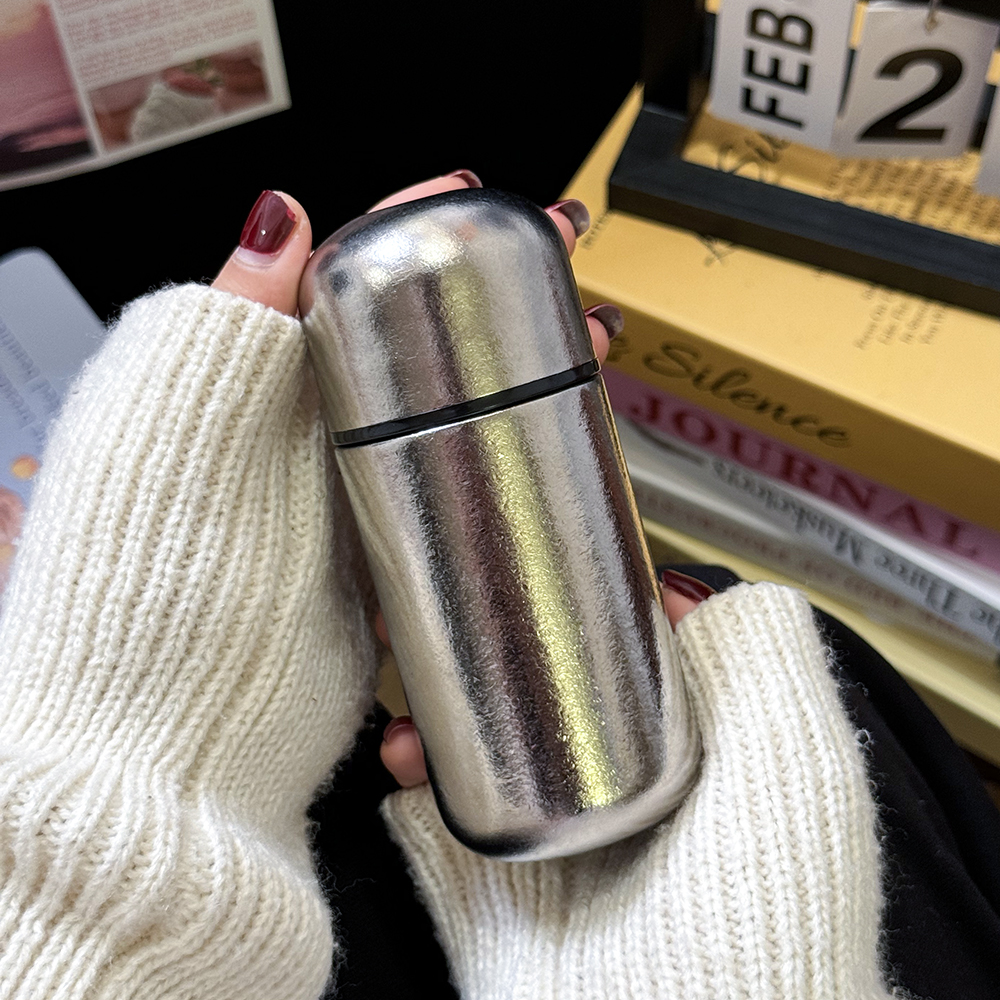 内外纯钛保温杯小容量200ml户外便携迷你口袋杯真空泡茶礼品钛杯