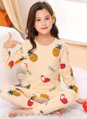 女童睡衣套装2026新款儿童全棉春款纯棉秋衣秋裤女孩秋款女款春秋